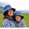 JAN & JUL Adjustable Sun Hats with UV Protection for Women(Cotton Bucket: Navy)