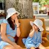 JAN & JUL Adjustable Sun Hats with UV Protection for Women(Cotton Xplorer: Dots)