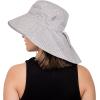 JAN & JUL Adjustable Sun Hats with UV Protection for Women(Cotton Xplorer: Grey Herringbone)
