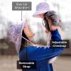 JAN & JUL Adjustable Sun Hats with UV Protection for Women(Cotton Xplorer: Grey Herringbone)