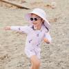 JAN & JUL Summer Adventure Wide Brim 50+ UPF Quick-Dry Sun-Hats for Kids(Lavender)