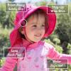 JAN & JUL Summer Adventure Wide Brim 50+ UPF Quick-Dry Sun-Hats for Kids(Purple)