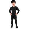 JAN & JUL Thermal Base Layer Top for Toddlers and Kids(Black)
