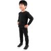 JAN & JUL Thermal Base Layer Top for Toddlers and Kids(Black)