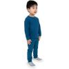 JAN & JUL Thermal Base Layer Top for Toddlers and Kids(Deep Blue)