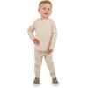 JAN & JUL Thermal Base Layer Top for Toddlers and Kids(Oatmeal)