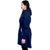 JAN & JUL Women’s Pacific Rain Jacket, Waterproof Thigh-Length Coat(Navy)