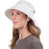 JAN & JUL Adjustable Sun Hats with UV Protection for Women(Cotton Xplorer: Dots)