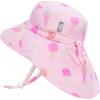 JAN & JUL Summer Adventure Wide Brim 50+ UPF Quick-Dry Sun-Hats for Kids(Pink Ice Cream)
