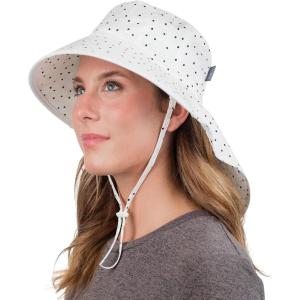 JAN & JUL Adjustable Sun Hats with UV Protection for Women(Cotton Xplorer: Dots)