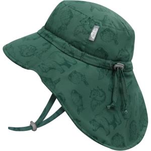 JAN & JUL Summer Adventure Wide Brim 50+ UPF Quick-Dry Sun-Hats for Kids(Forest Friends)
