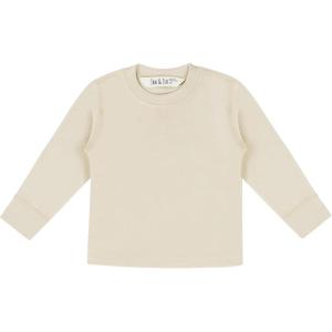 JAN & JUL Thermal Base Layer Top for Toddlers and Kids(Oatmeal)
