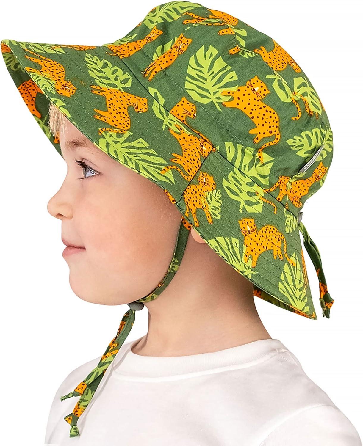 imageJAN ampamp JUL GrowwithMe Cotton Bucket SunHat for Baby and KidsLeopard