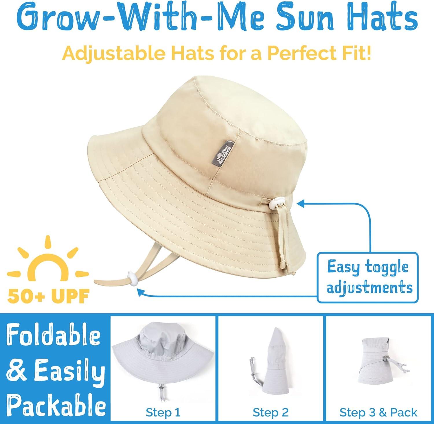 imageJAN ampamp JUL GrowwithMe Cotton Bucket SunHat for Baby and KidsLeopard
