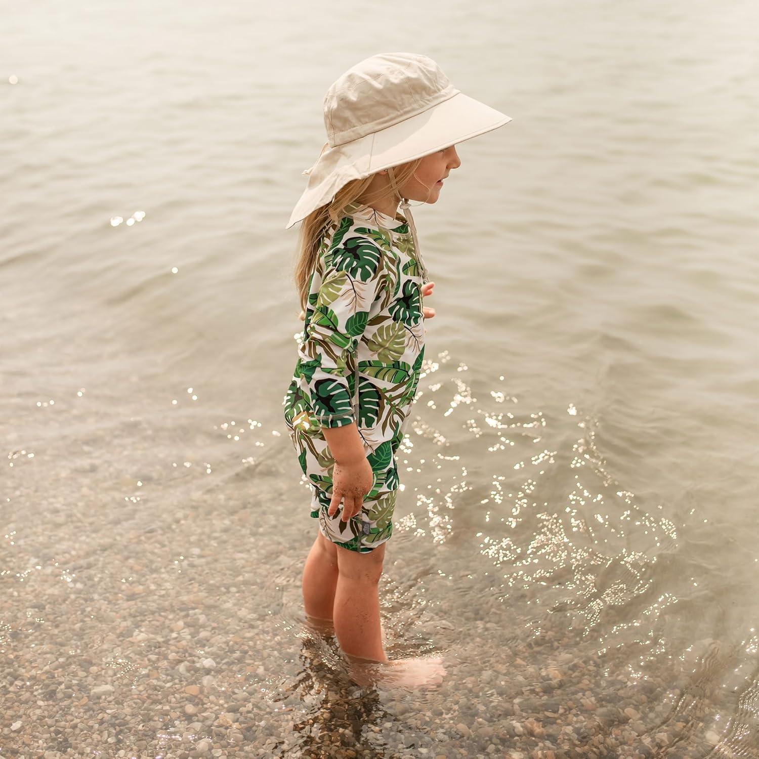 imageJAN ampamp JUL Kids Adjustable Cotton Xplorer Sun Hat 50 UPFSand