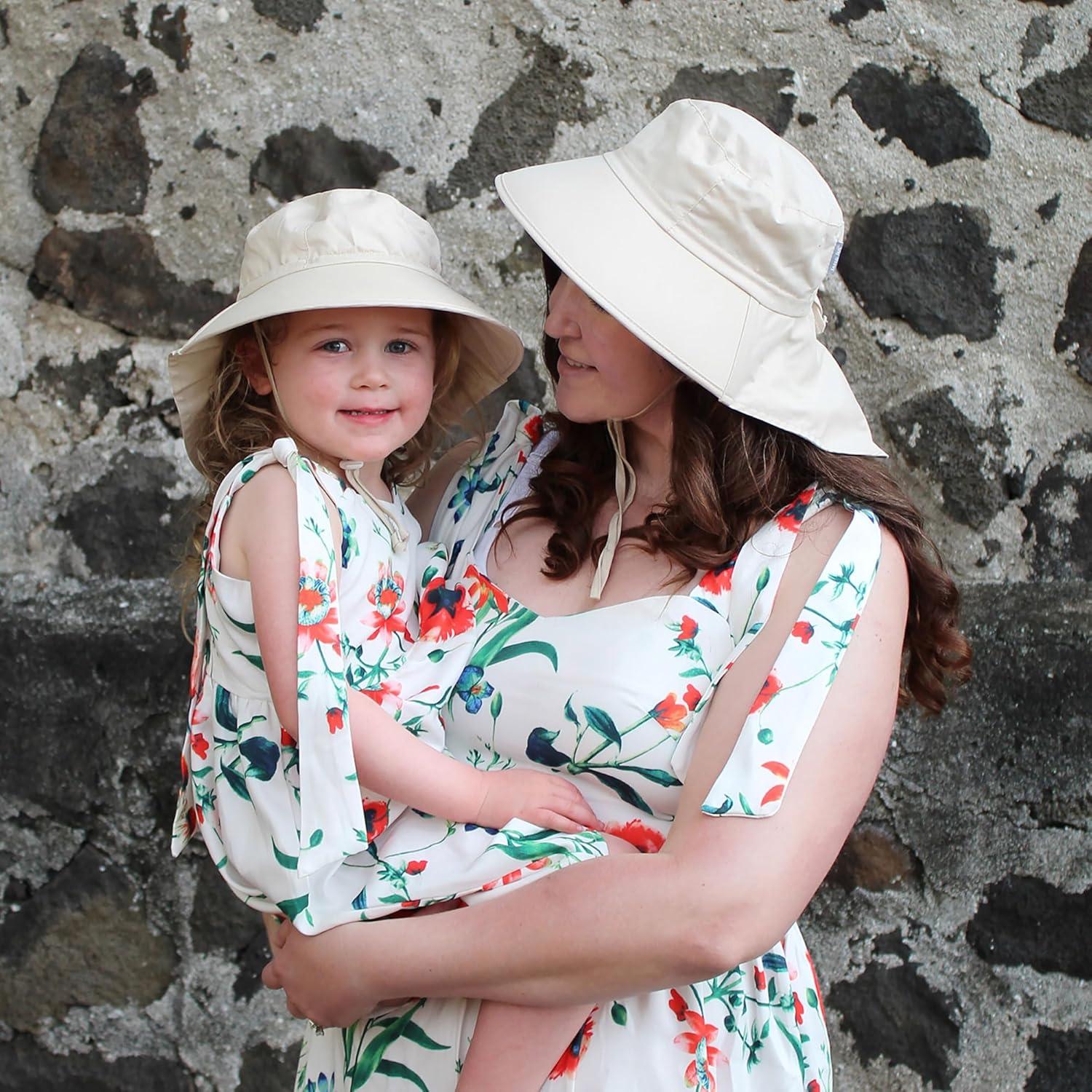 imageJAN ampamp JUL Kids Adjustable Cotton Xplorer Sun Hat 50 UPFSand