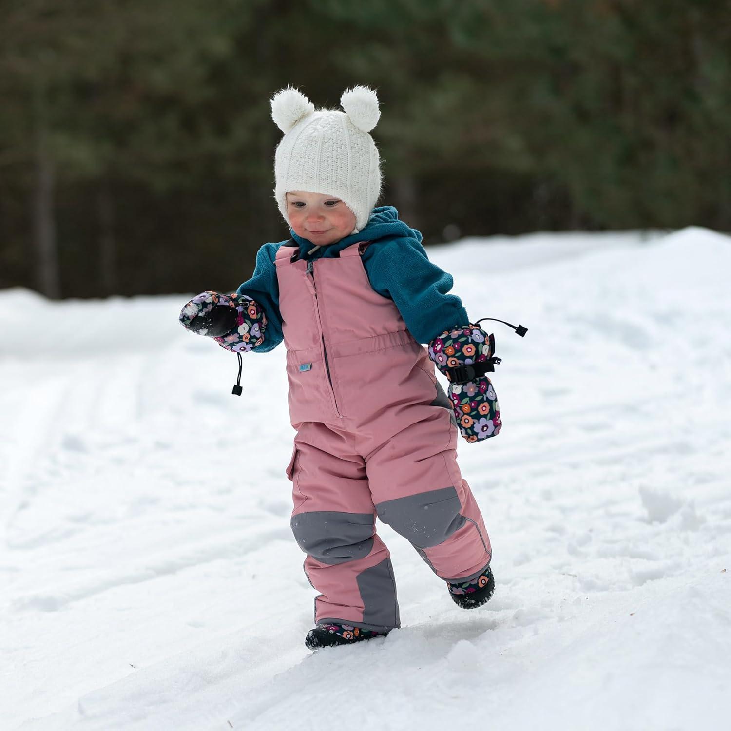 imageJAN ampamp JUL ToastyDry Waterproof Insulated Snow Bib Pants for KidsDusty Pink
