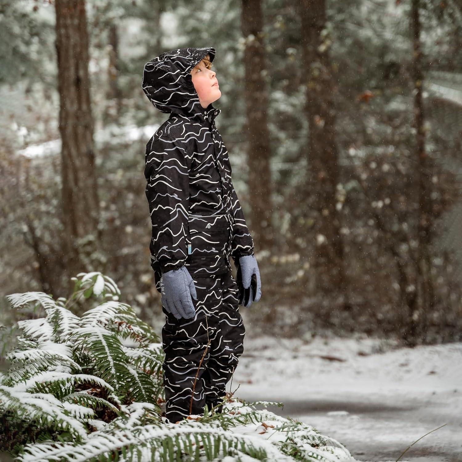 imageJAN ampamp JUL Waterproof Fleece Lined Snow and Rain Pants for Toddlers and KidsFleecelined Bear Mountainr