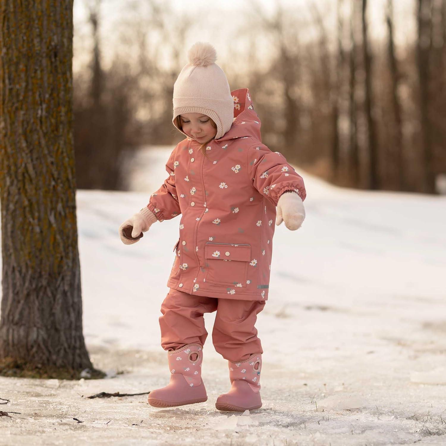 imageJAN ampamp JUL Waterproof Fleece Lined Snow and Rain Pants for Toddlers and KidsFleecelined Dusty Apricot