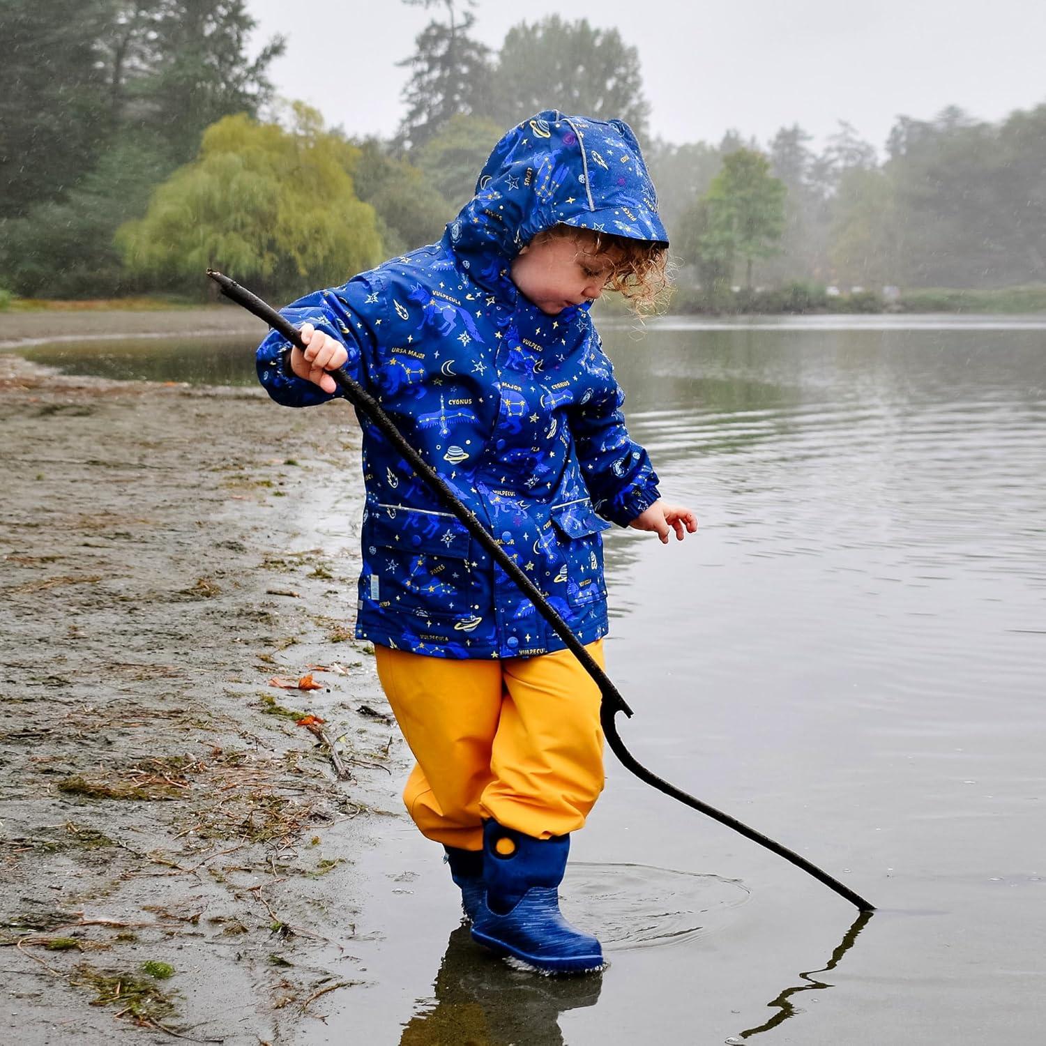 imageJAN ampamp JUL Waterproof Fleece Lined Snow and Rain Pants for Toddlers and KidsFleecelined Yellow
