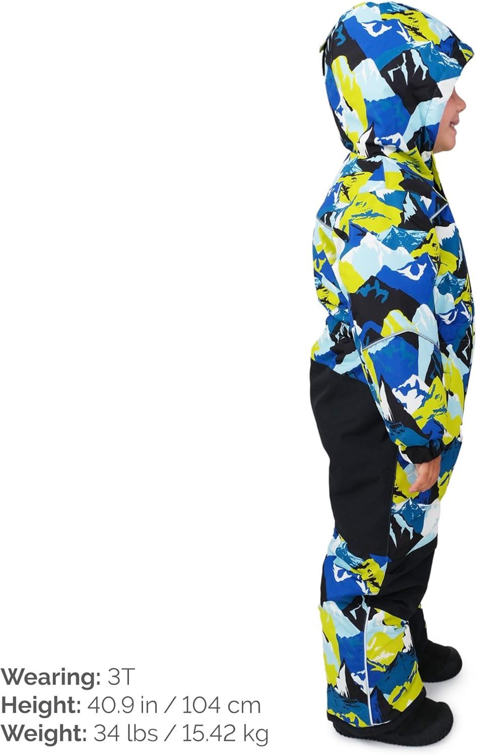 imageJAN ampamp JUL Waterproof Insulated Snow Suit for Toddlers and KidsToastydry Snow Suit Neon Peaks