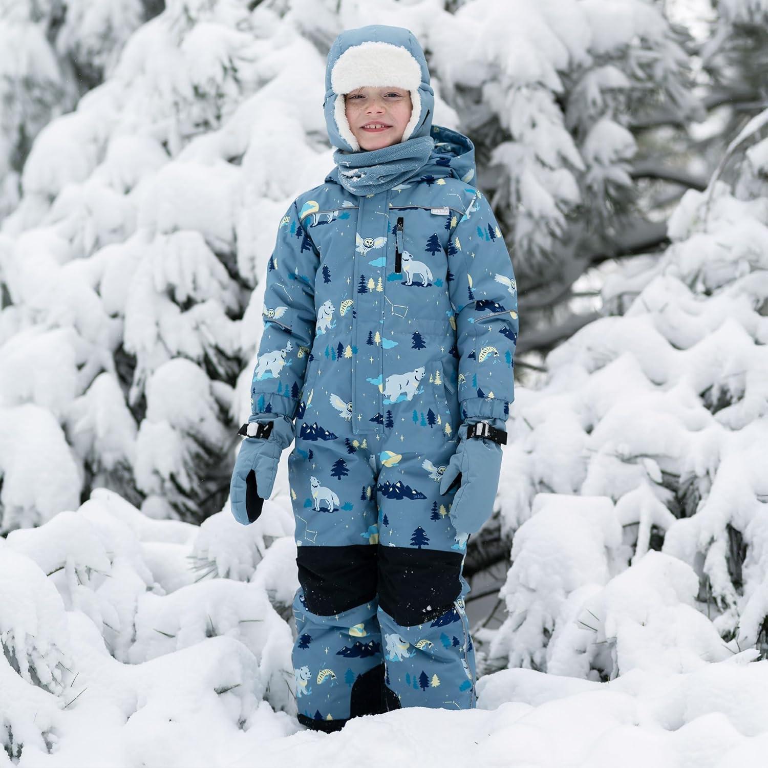 imageJAN ampamp JUL Waterproof Insulated Snow Suit for Toddlers and KidsToastydry Snow Suit Wolf and Bear