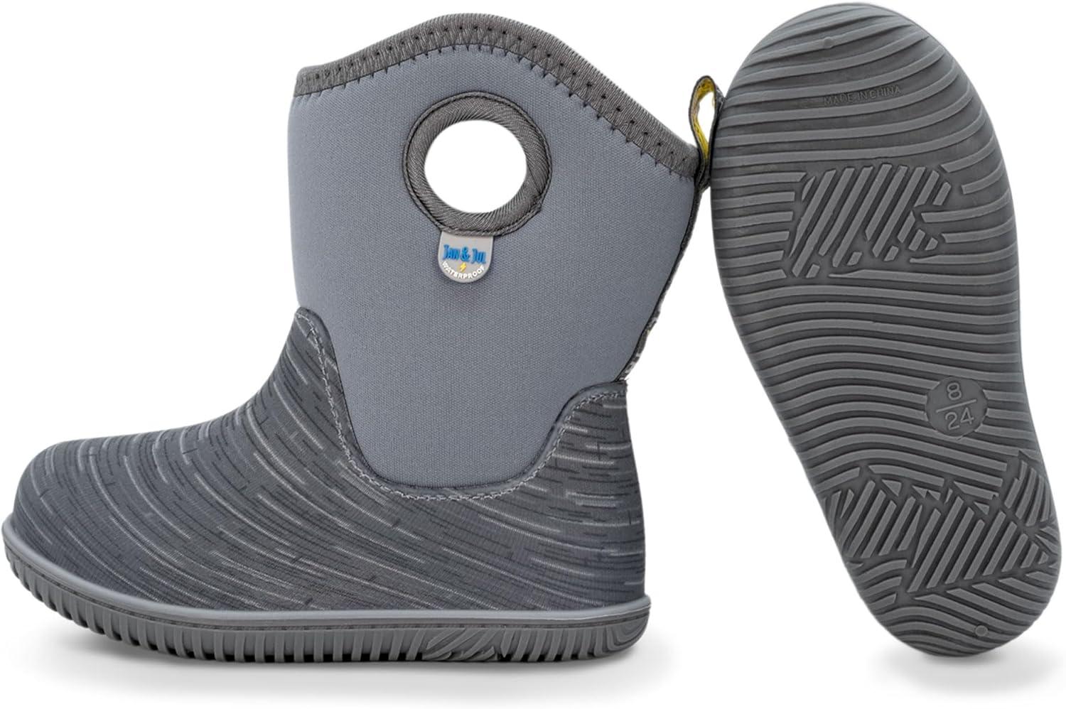 imageJAN ampamp JUL Waterproof Insulated Winter Boots for Toddlers and KidsGrey Birch