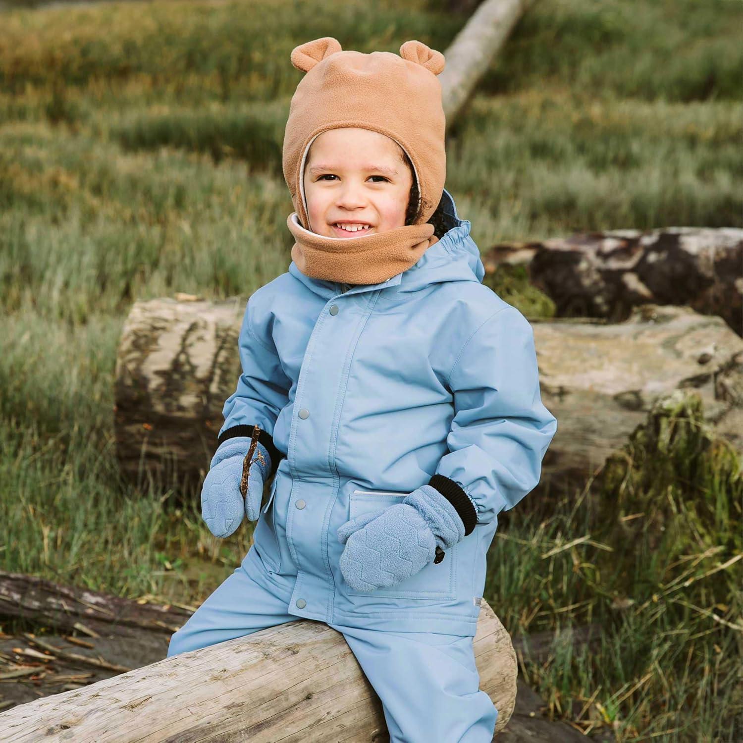 imageJAN ampamp JUL Winter Fleece Mittens for Baby and ToddlerStormy Blue