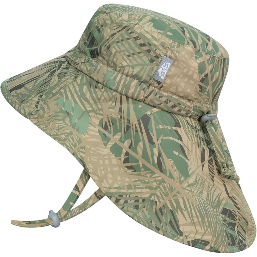 imageJAN ampamp JUL 50 UPF QuickDry SunHats for BoysJungle Safari