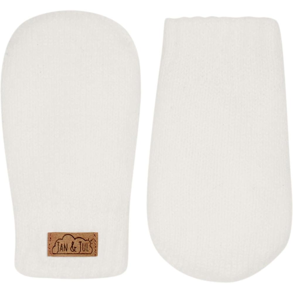 imageJAN ampamp JUL Fleece Lined Knit Mittens for Baby and ToddlerThumbless Mitten Cream