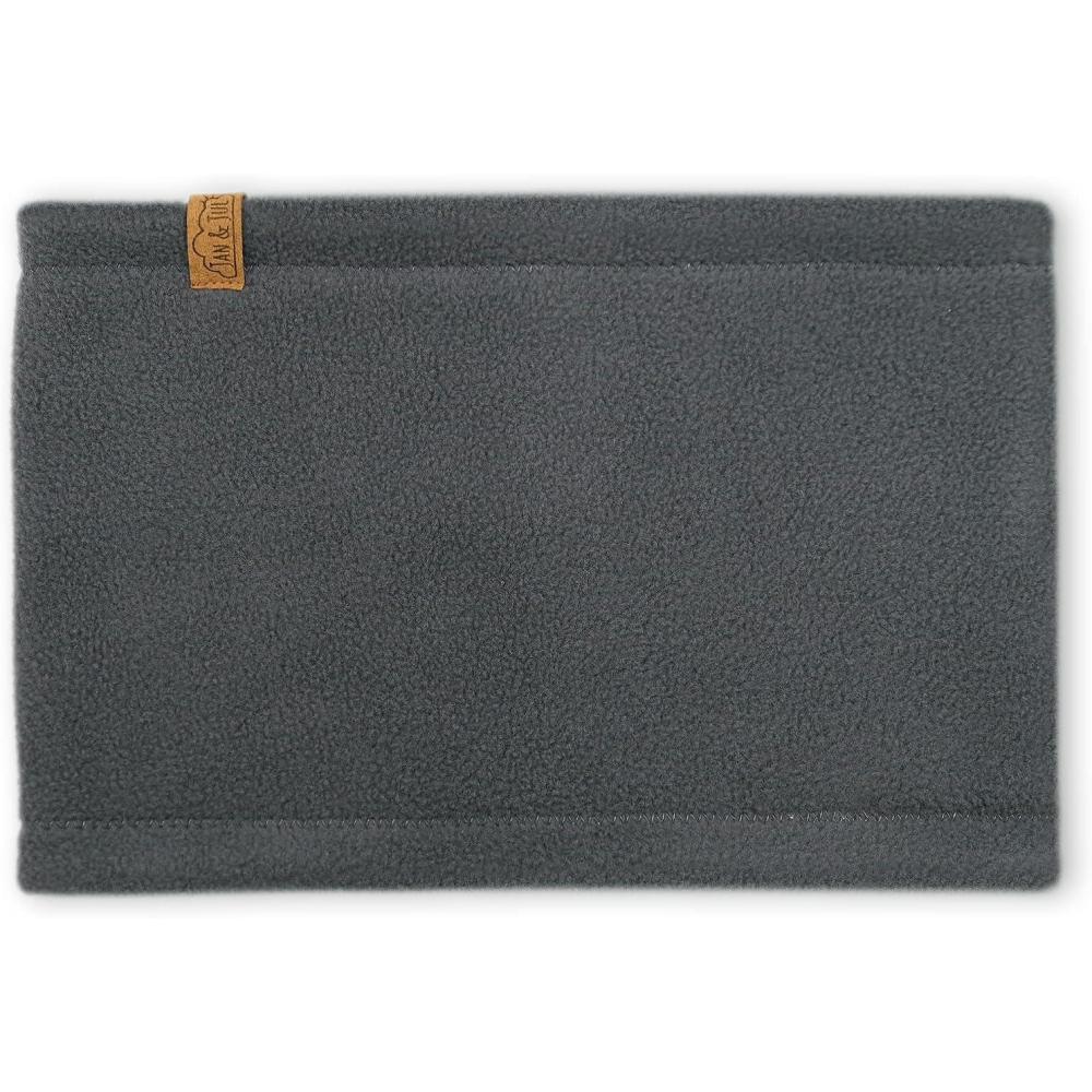 imageJAN ampamp JUL Fleece Neck Warmer Winter Neck Gaiter for Kids and ToddlersDark Grey