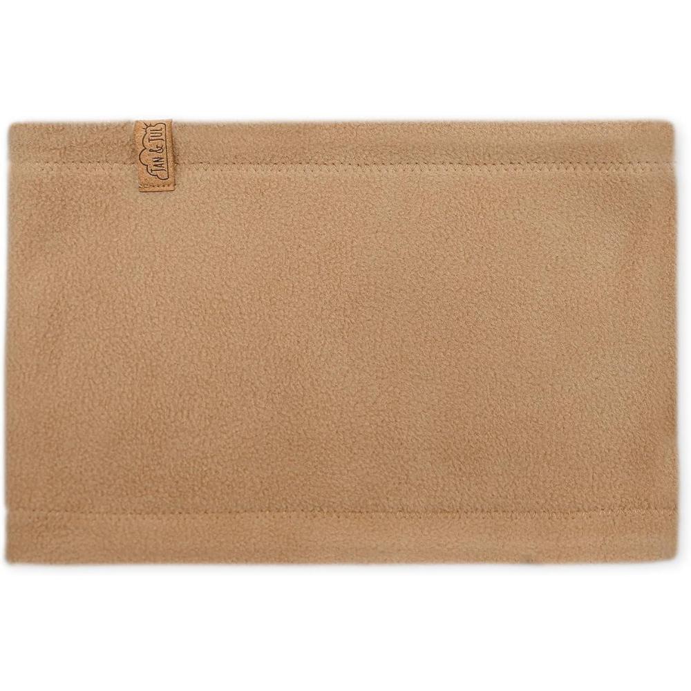 imageJAN ampamp JUL Fleece Neck Warmer Winter Neck Gaiter for Kids and ToddlersSoft Brown