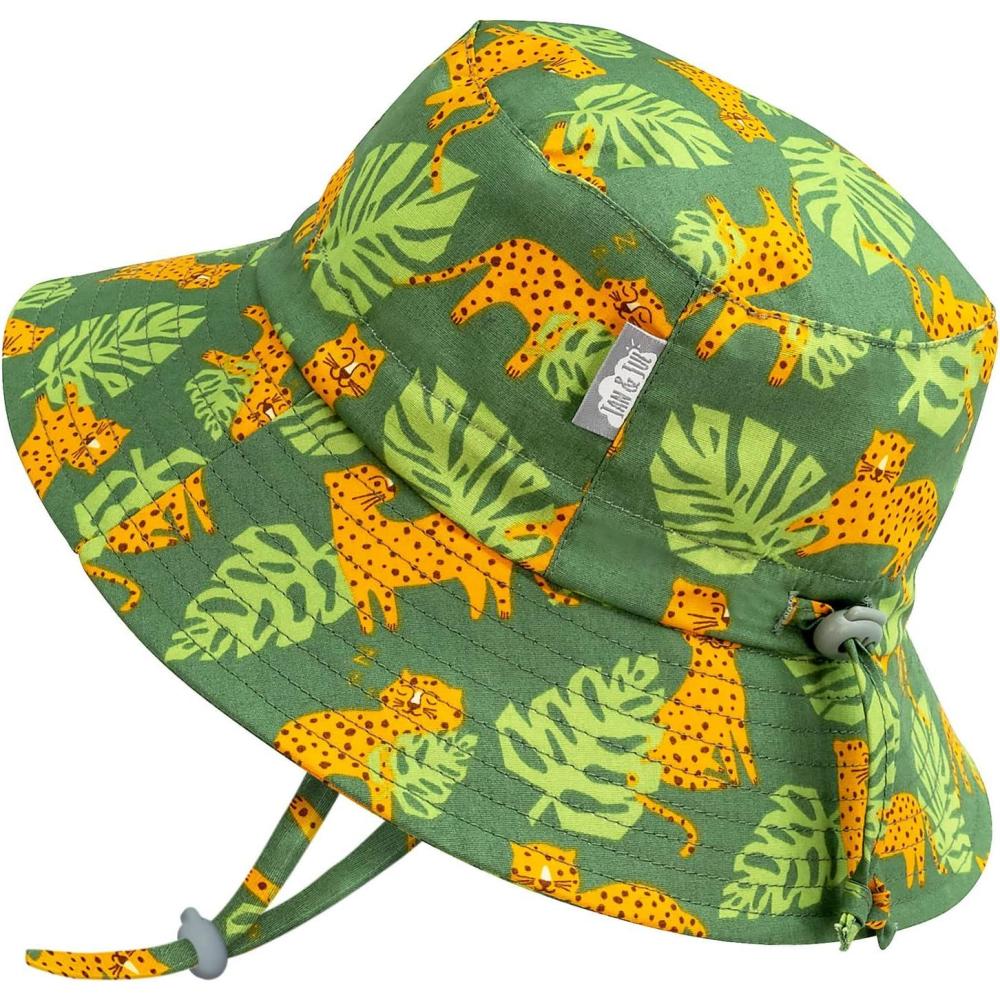 imageJAN ampamp JUL GrowwithMe Cotton Bucket SunHat for Baby and KidsLeopard