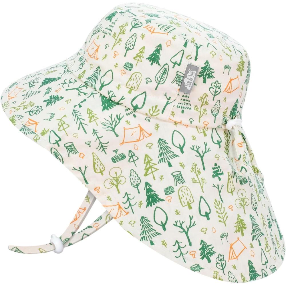 imageJAN ampamp JUL Kids Adjustable Cotton Xplorer Sun Hat 50 UPFCamp Grove