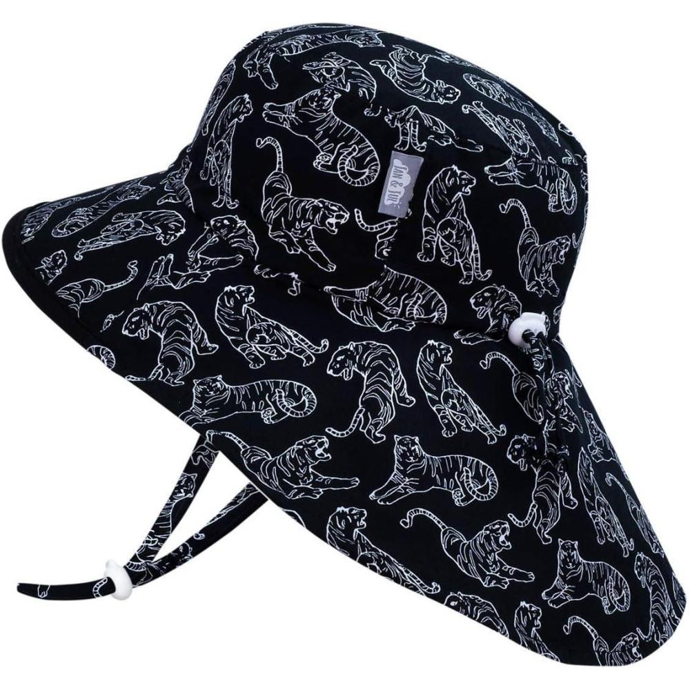 imageJAN ampamp JUL Kids Adjustable Cotton Xplorer Sun Hat 50 UPFTiger