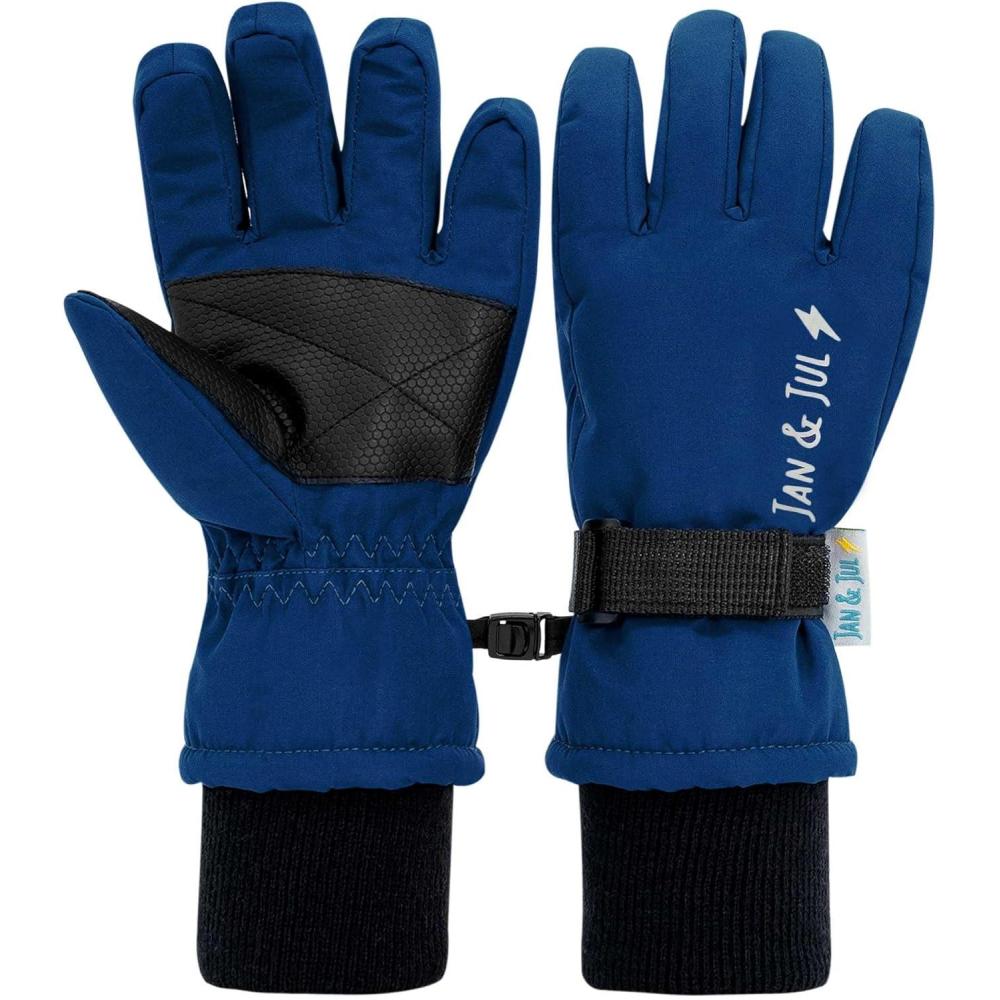 imageJAN ampamp JUL Waterproof Insulated Winter Gloves for KidsNebula Blue