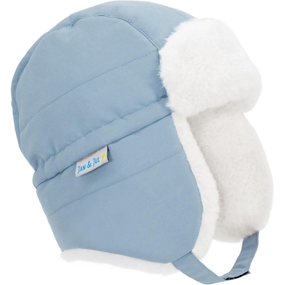 imageJAN ampamp JUL Waterproof Winter Hat for Babies and KidsDusty Blue  No Toggle