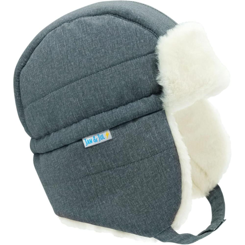 imageJAN ampamp JUL Waterproof Winter Hat for Babies and KidsHeather Grey  No Toggle