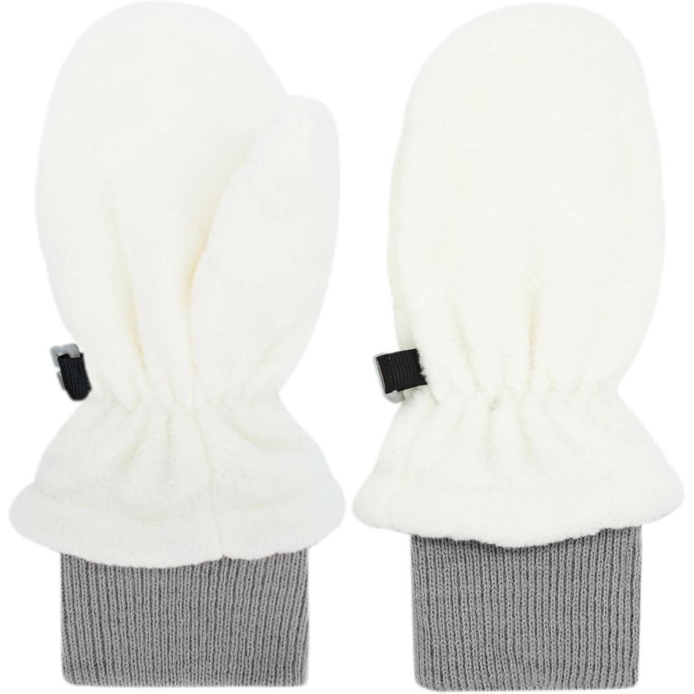 imageJAN ampamp JUL Winter Fleece Mittens for Baby and ToddlerCream