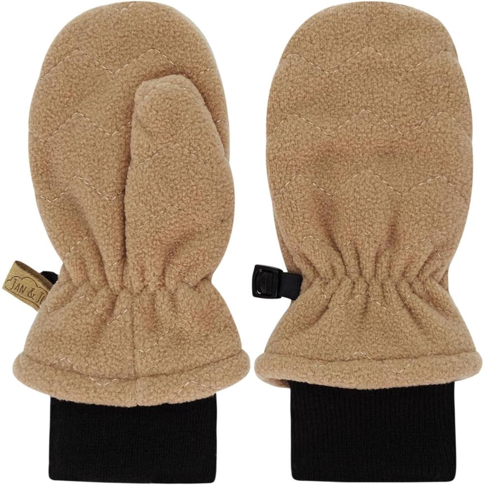 imageJAN ampamp JUL Winter Fleece Mittens for Baby and ToddlerSoft Brown