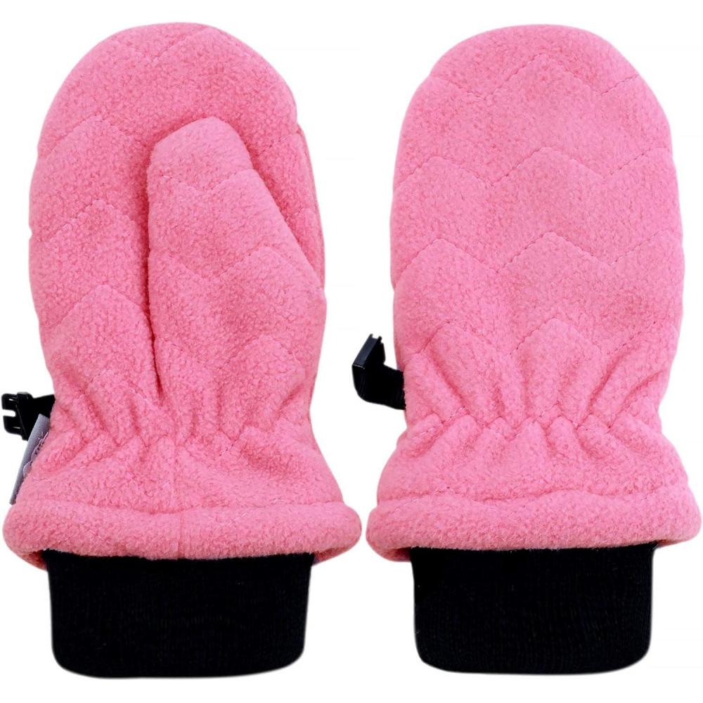 imageJAN ampamp JUL Winter Fleece Mittens for Baby and ToddlerWatermelon Pink