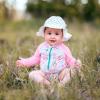 JAN & JUL 50+ UPF Cotton Sun Hat with Wide Brim for Toddler Girls(Dots)