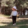 JAN & JUL 50+ UPF Cotton Sun Hat with Wide Brim for Toddler Girls(Prairie Flowers)