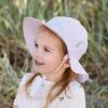 JAN & JUL 50+ UPF Cotton Sun Hat with Wide Brim for Toddler Girls(Purple Stripes)