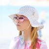 JAN & JUL 50+ UPF Cotton Sun Hat with Wide Brim for Toddler Girls(Spring Showers)