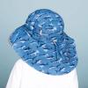JAN & JUL 50+ UPF Quick-Dry Sun-Hats for Boys(Shark With Navy Trim)