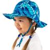 JAN & JUL Adjustable Cotton Floppy Sun Hat with 50+ UPF Protection for Girls(Cool Tropical)