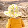 JAN & JUL Adjustable Cotton Floppy Sun Hat with 50+ UPF Protection for Girls(Lemons)
