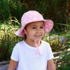 JAN & JUL Adjustable Cotton Floppy Sun Hat with 50+ UPF Protection for Girls(Pink Daisy)