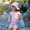 JAN & JUL Adjustable Cotton Floppy Sun Hat with 50+ UPF Protection for Girls(Pink Prairie)
